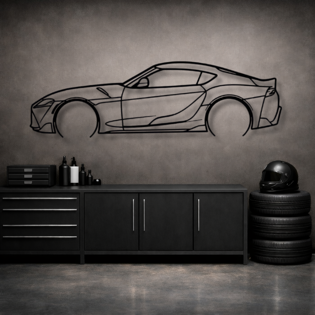 Toyota Supra Metal Wall Art