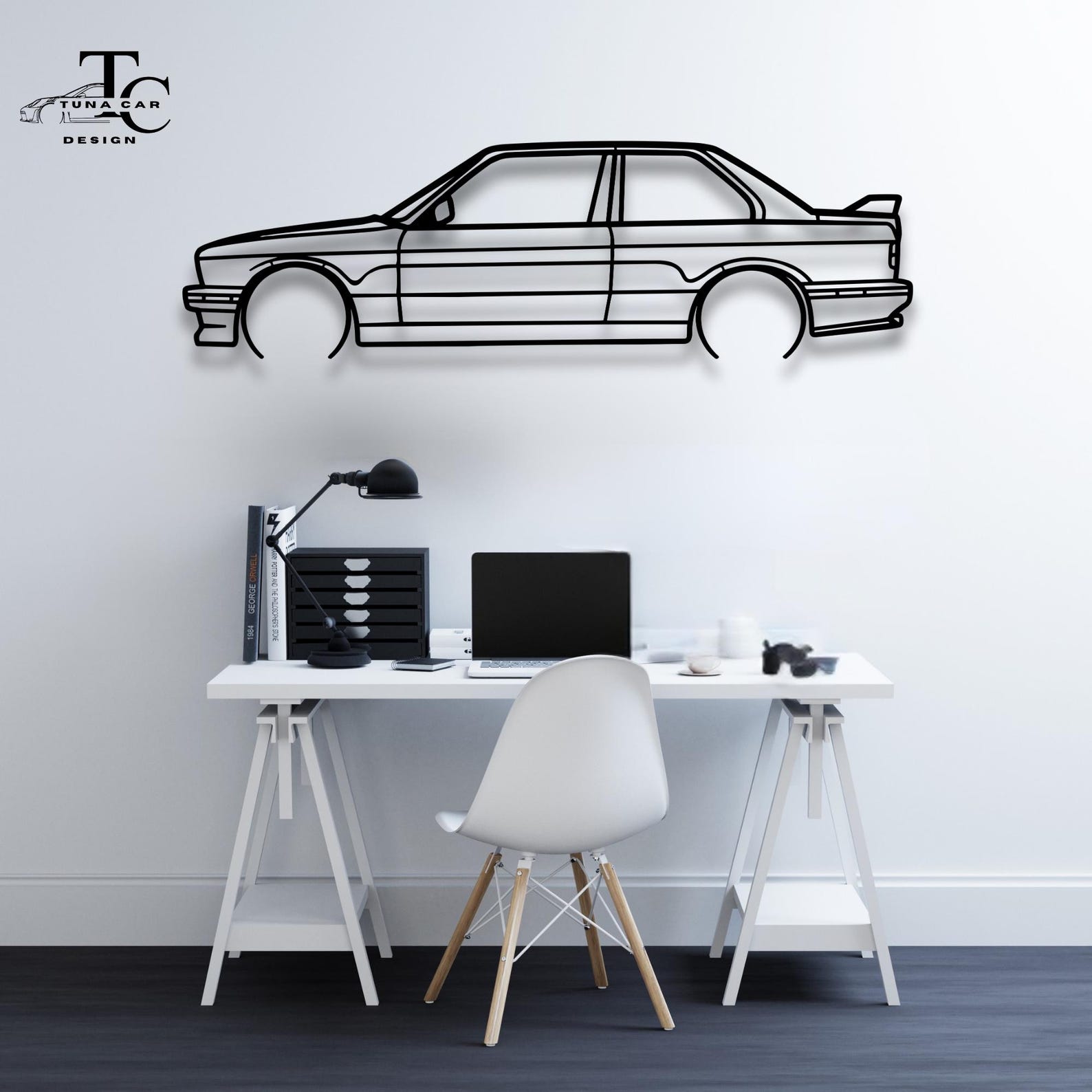 Premium Metal Automotive Silhouette