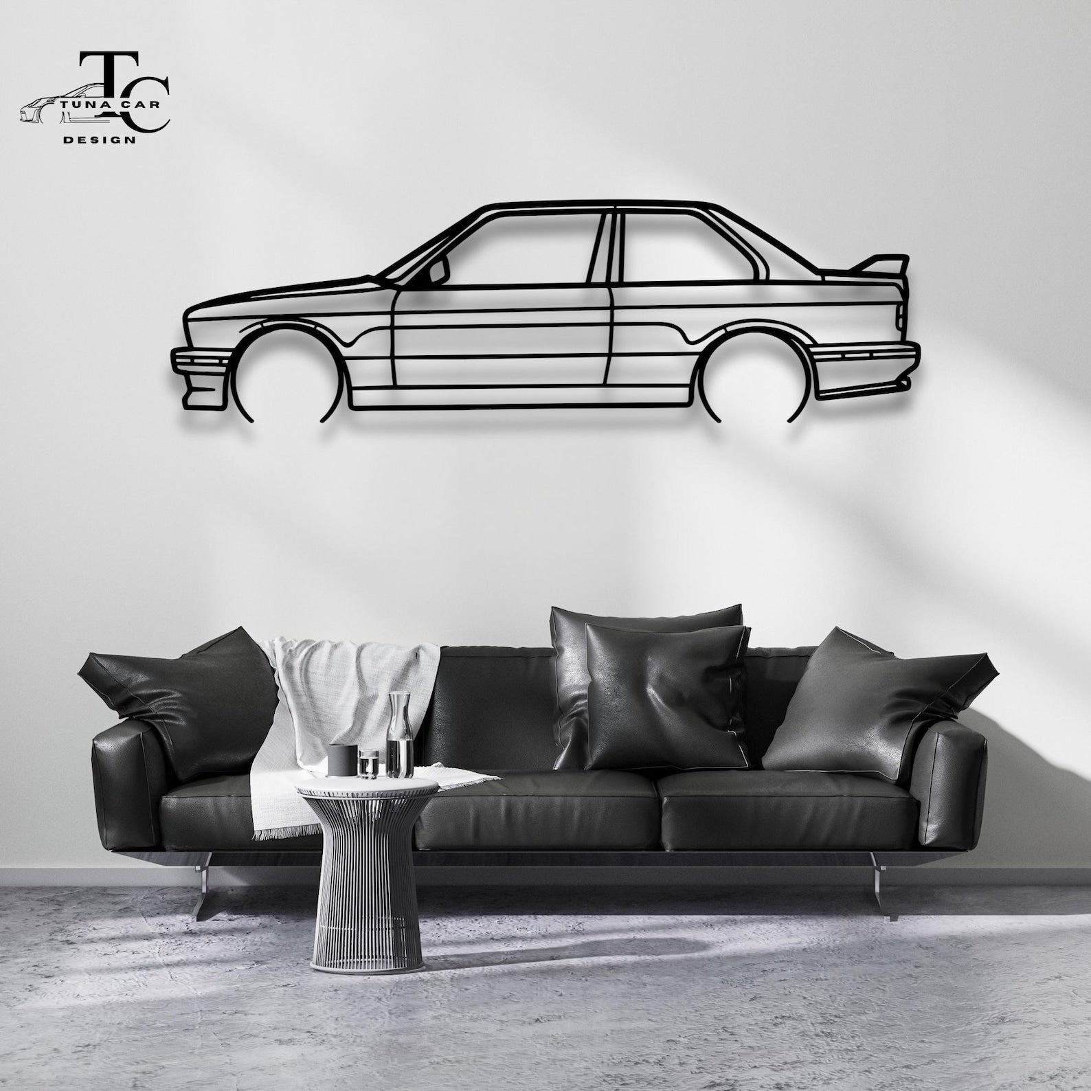 Premium Metal Automotive Silhouette
